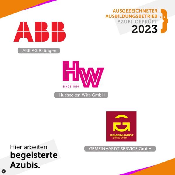 Glückwunsch an ABB AG Ratingen, Huesecken Wire Gmb ...