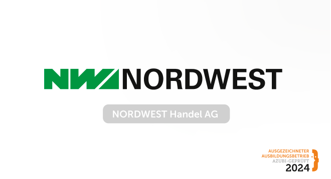 Die NORDWEST Handel AG ist "Ausgezeichneter Ausbildungsbetrieb 2024"